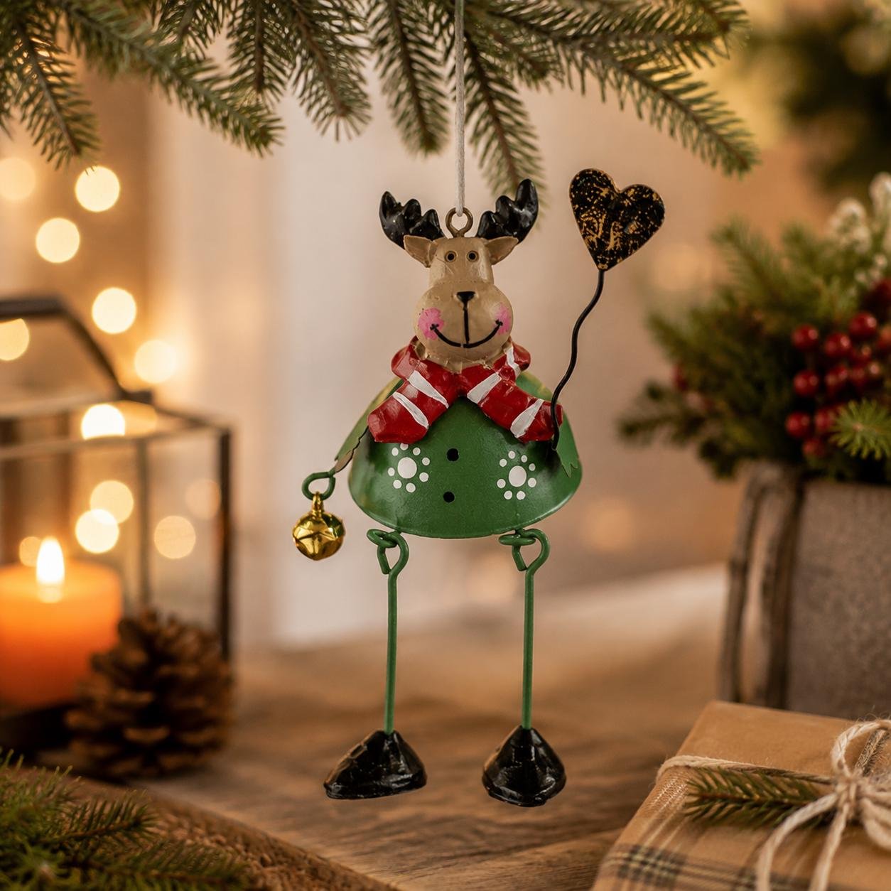 🌲✨ Hand-Painted Dangling Leg Christmas Ornaments