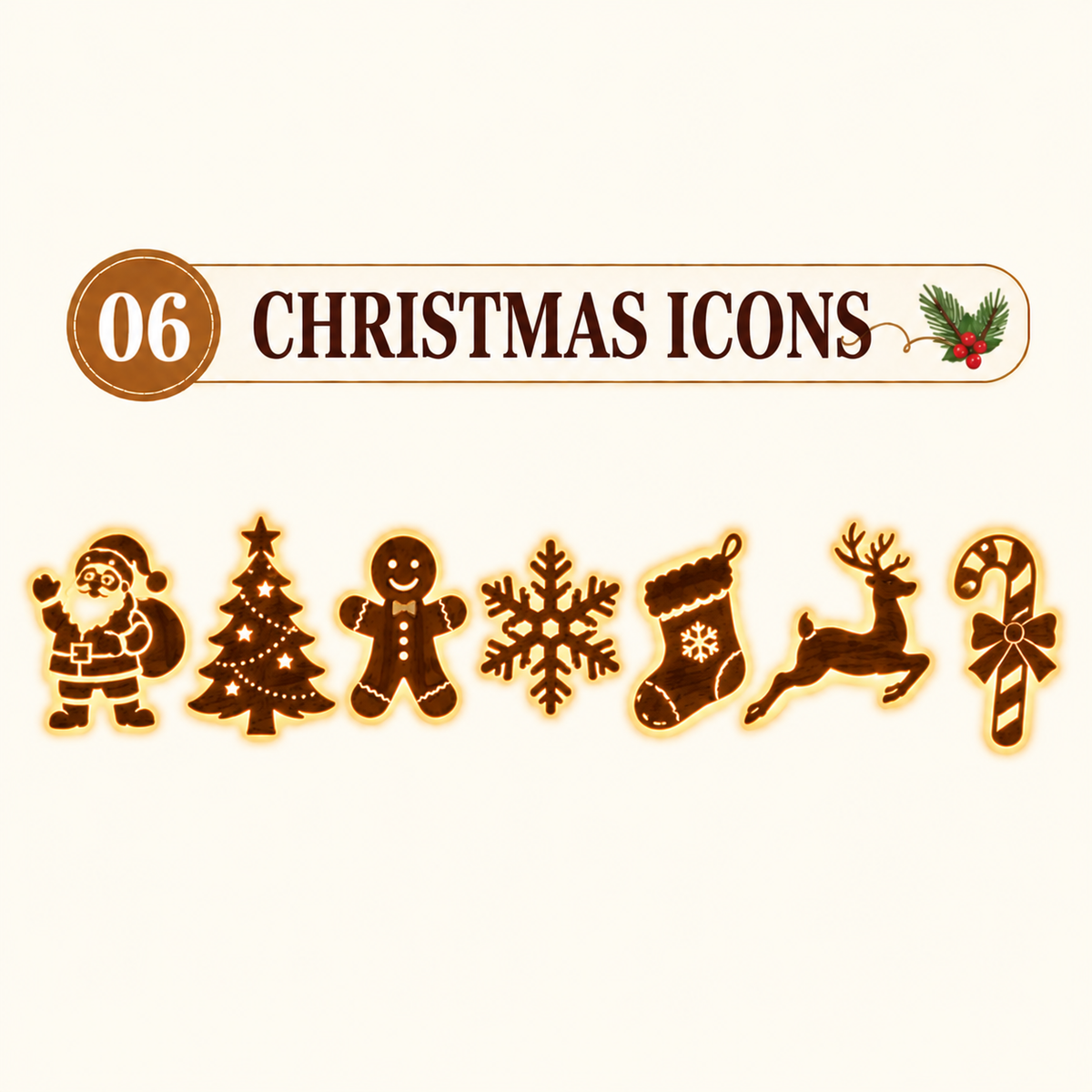 LED Christmas Wall Decorations - Holiday Christmas Lights