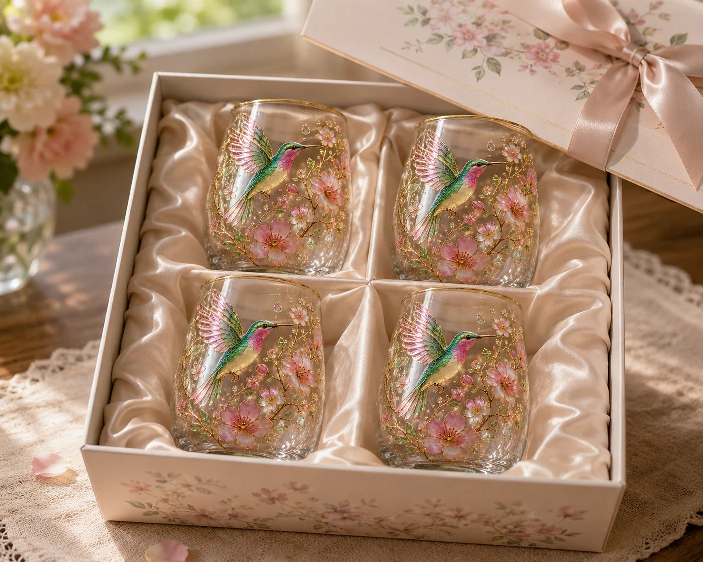 🌸🌿 Limitierte Edition 2026 „Garden Morning Bliss“ Glas-Teetasse ☀️☕