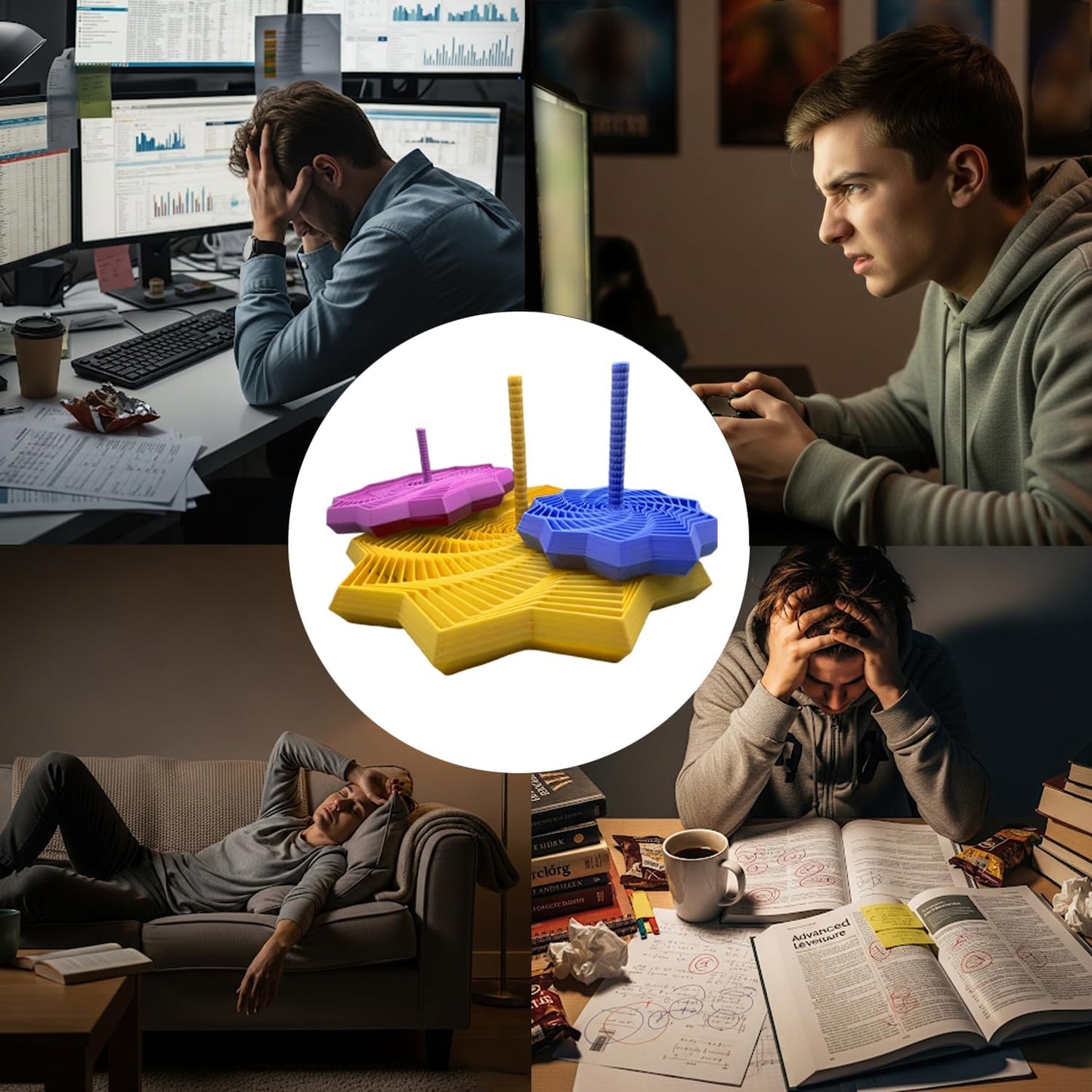 💠 Erweiterter sensorischer Fidget-Stern