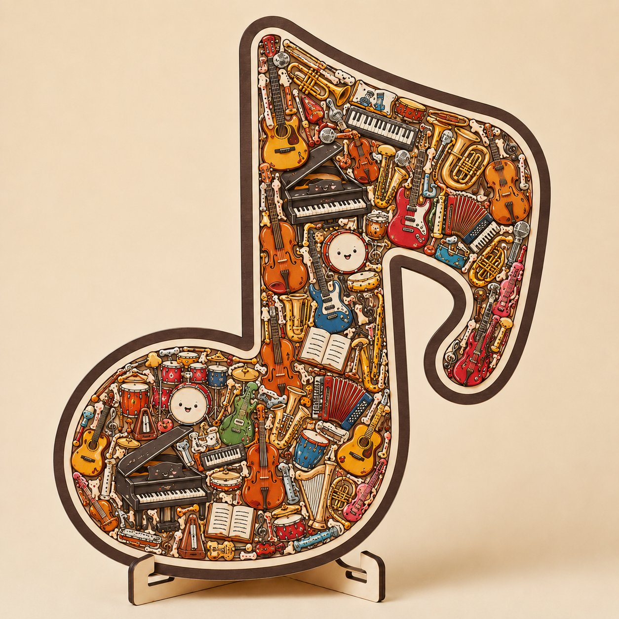 🔥🎶Musikinstrument-Puzzle-Ornament