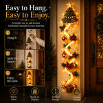 🎄 Light‑Up Glowing Christmas Door Hanger ✨ Festive Home Decor