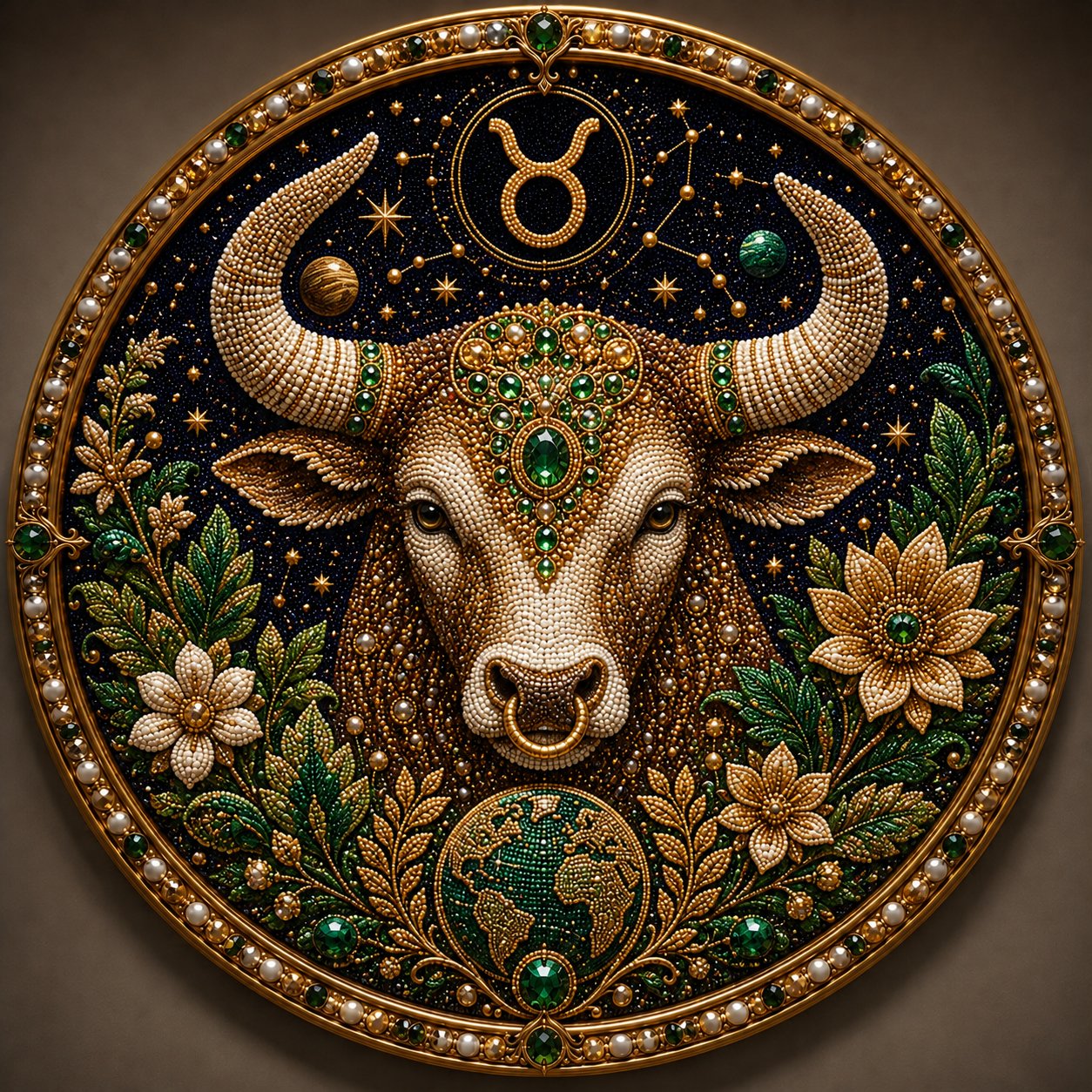 ✨ 12 Star Sign Pearl Mosaic Art Kit – Personalised Zodiac DIY Craft For Astrology Lovers