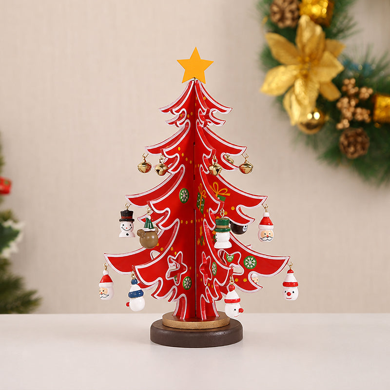 🎄 DIY Wooden Christmas Tree Ornament Set | Festive Wooden Craft Kit For Christmas Decorating