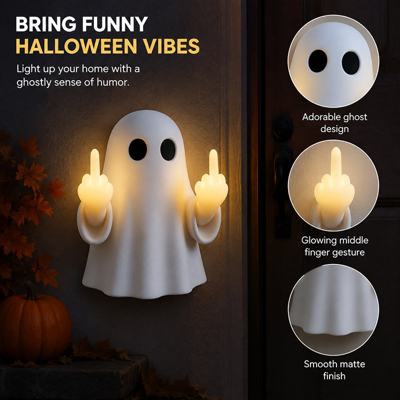 👻 Funny Ghost Porch Night Light | Spooky‑Cute Front Door LED Decor