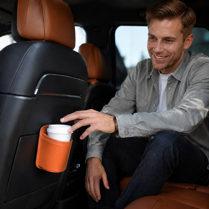 Universal Car Seat & Door Cup‑Holder Organiser | Multi‑Purpose Automotive Storage Caddy