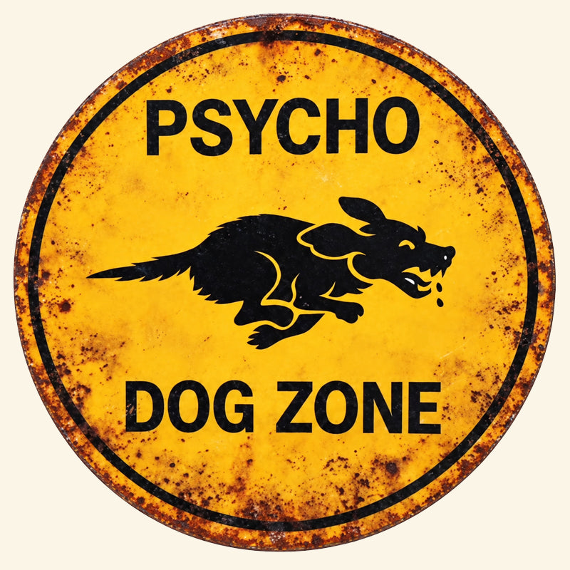 Beware of the Dog Funny Garden Sign