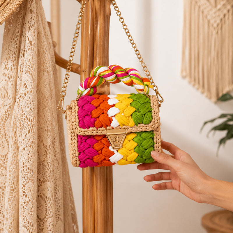 ✨Handwoven Braided Crossbody Bag - Boho Chic Summer Shoulder