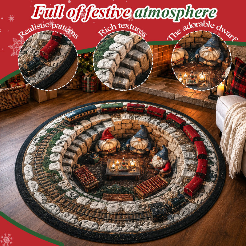 Festive 3D Christmas Rug | Cosy Living Room Floor Mat for Seasonal Home Styling