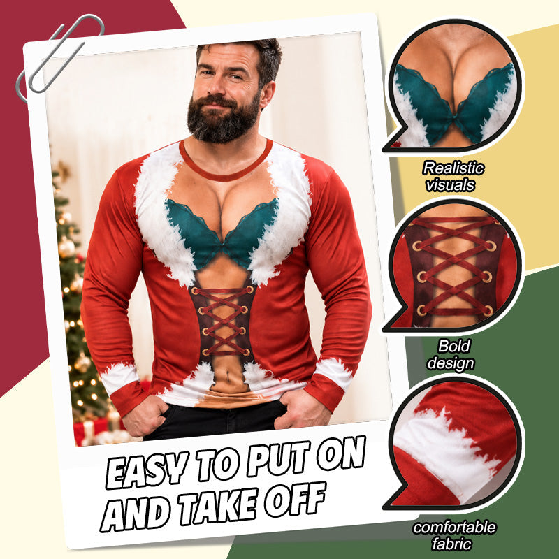 Funny Christmas Long‑Sleeve Top | Fun Festive Xmas Casual Wear