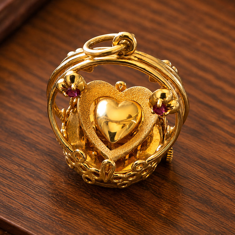 💛 Mechanical Heart Pendant | Timeless Casual Jewellery