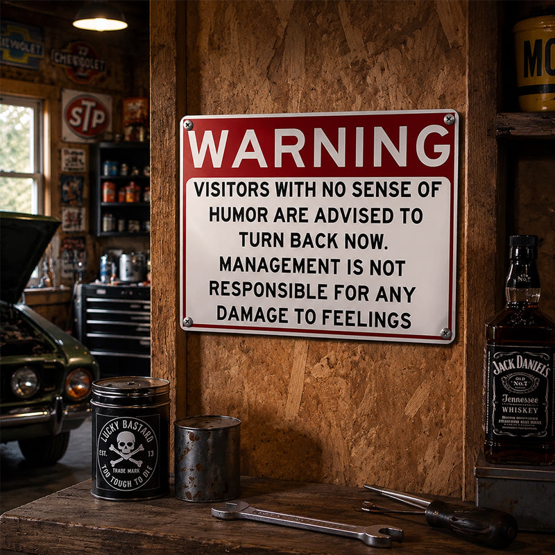 😂 Humorous Warning Door Sign | Fun Quirky Door Decoration