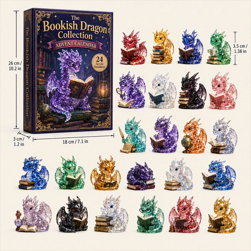 📚🐉 Crystal Dragon Advent Calendar | 24‑Day Collectible Festive Count‑Down Gift Set