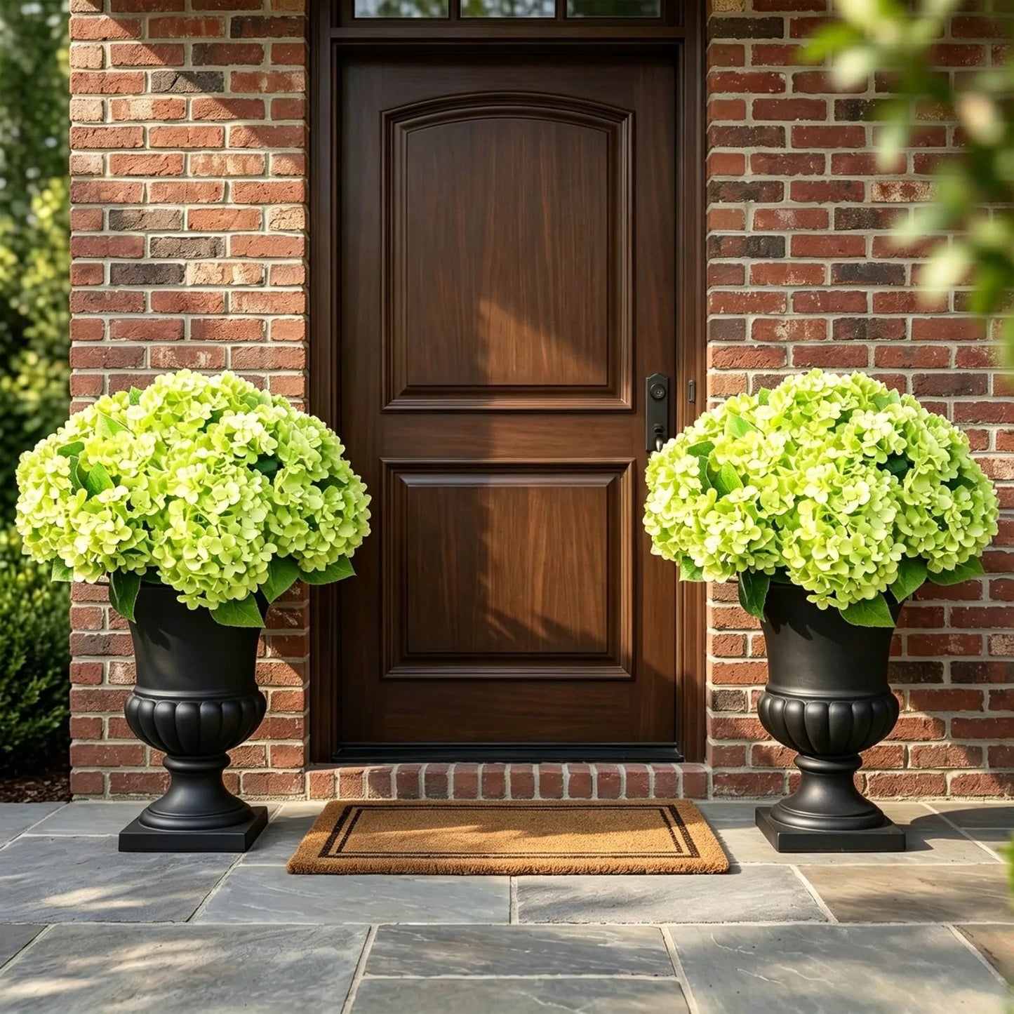 Weatherproof Outdoor Artificial Hydrangeas UV Waterproof Garden Decor
