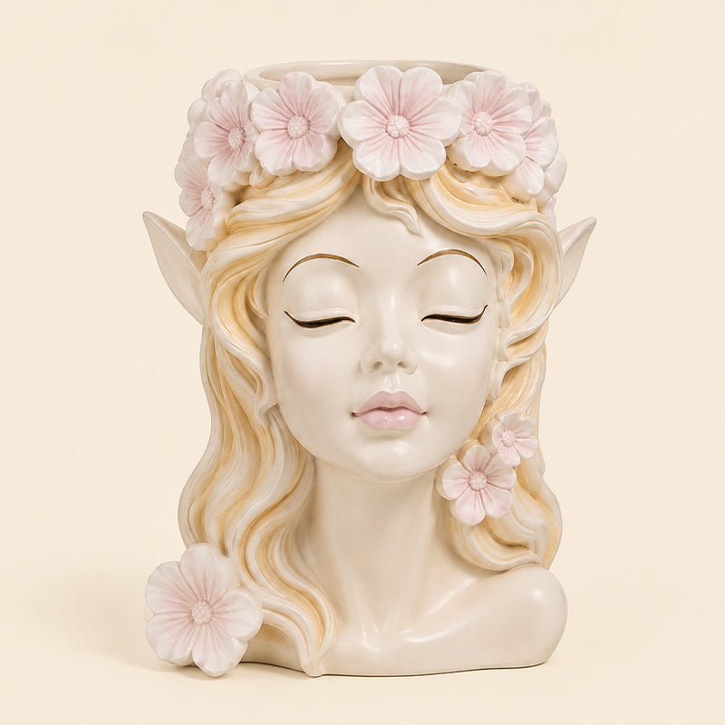 🌸Goddess Head Plant Pot | Decorative Indoor Outdoor Flower Planter for British Gardens