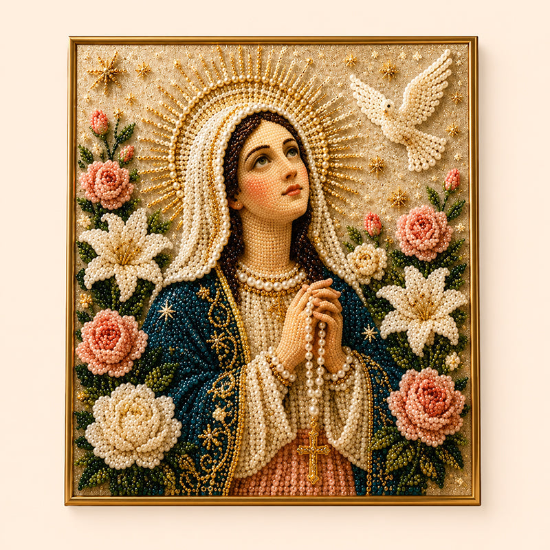 DIY Virgin Mary Diamond Painting Kit - Commemorative Art Set