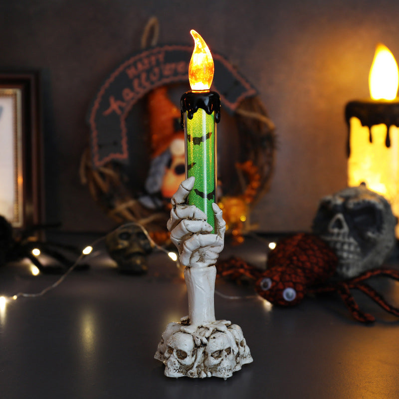 Gothic Ghost Hand LED Candle, Elegant Dark Academia Table Home Ornament