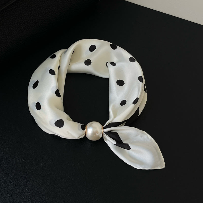 🤍 Pearl Scarf Necklace with Magnetic Clasp | Elegant Women’s Versatile Jewellery