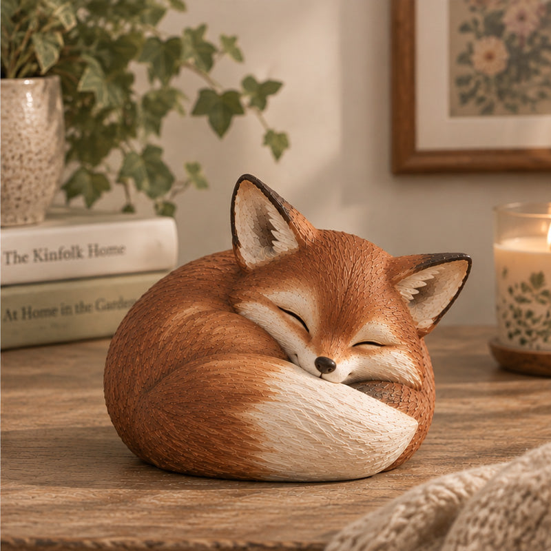 Cottagecore Fox Decor – Licking, Sleeping & Sitting
