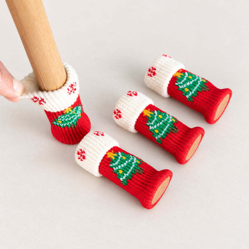 Christmas Table & Chair Leg Covers – Festive Christmas Furniture Decorations
