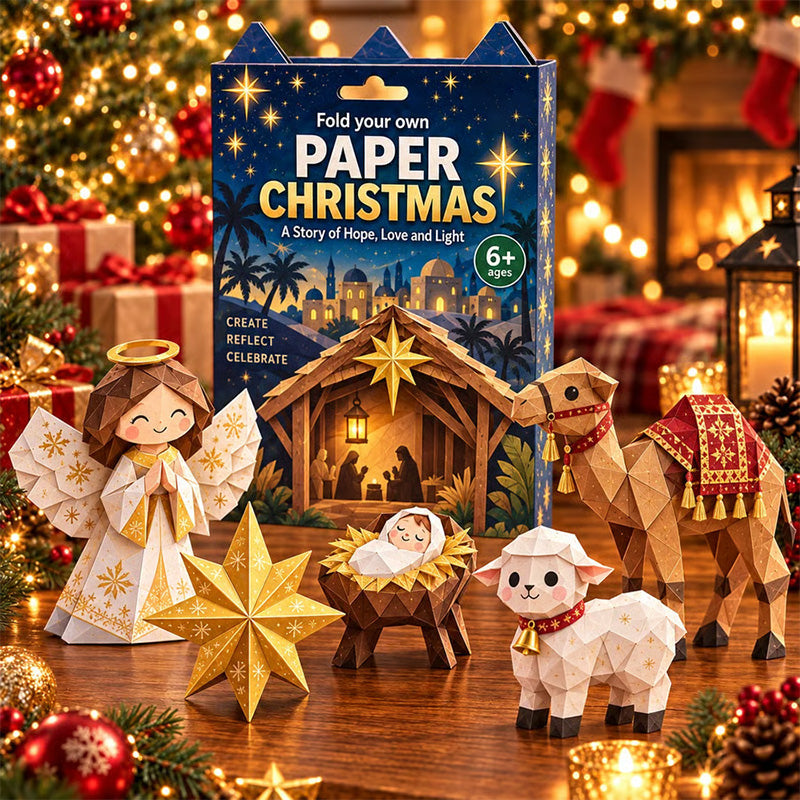 Christmas Paper Craft Kit – Fold & Create Your Own Holiday Decorations