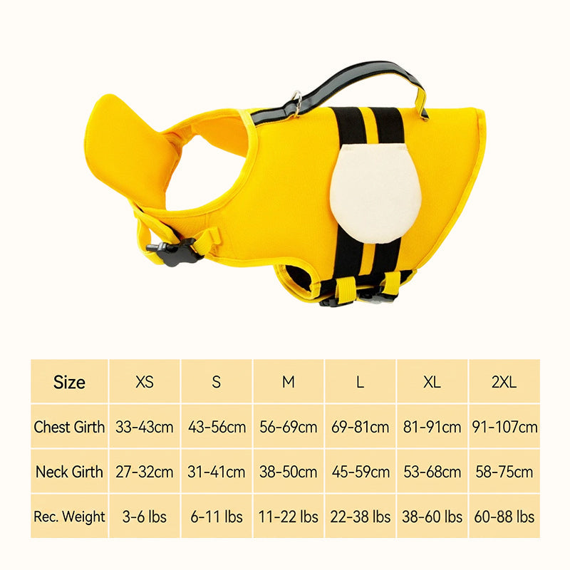 🐶 Cute Dog Life Jacket | Pet Swimming Safety Flotation Vest