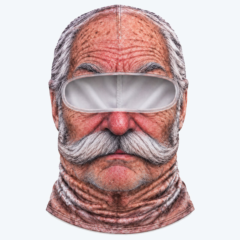 🎿 Funny Realistic Face Ski Balaclava | Slopes Party Winter Group Gear