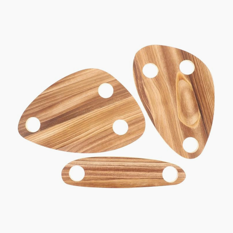 Handmade Wine Flight Serving Tray Set | Ideal For Home Wine Tastings