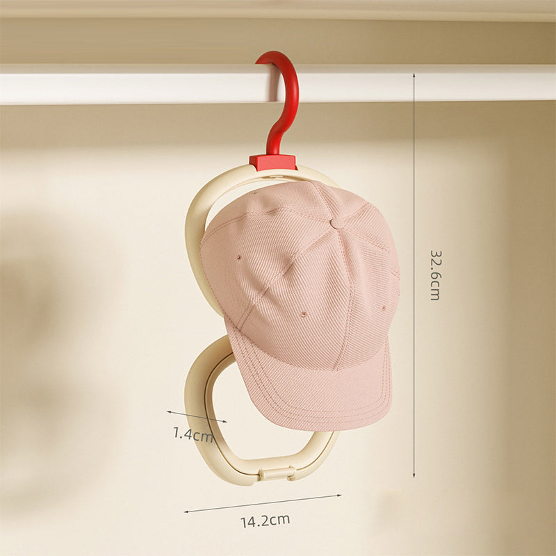 Apple Hat Hook - Door Back Series Household Scarf Hat Organizer, Punch-Free Baseball Cap Display Rack