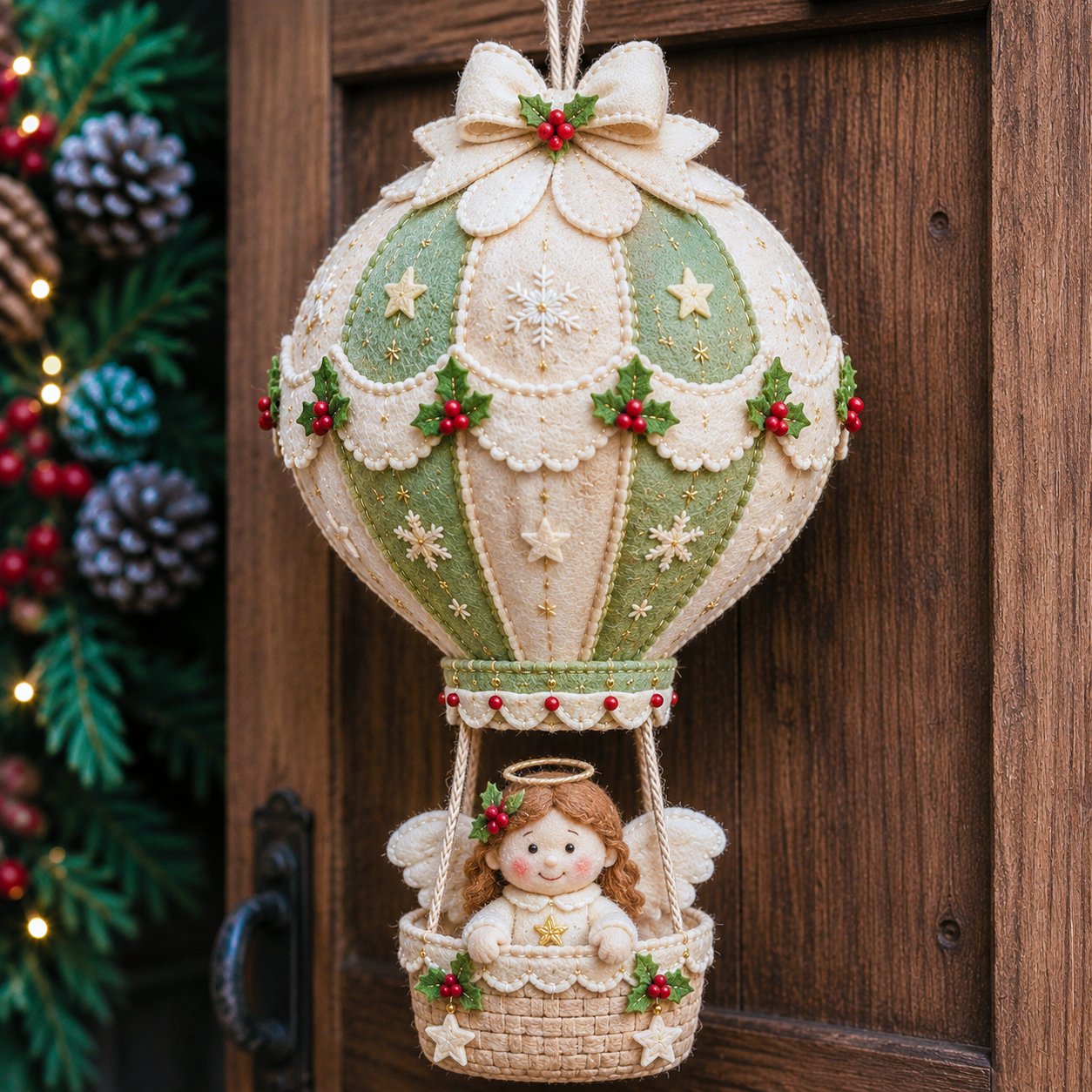 🎈 Christmas Hot Air Balloon Hanging Ornament DIY Kit | Festive Home Craft Set
