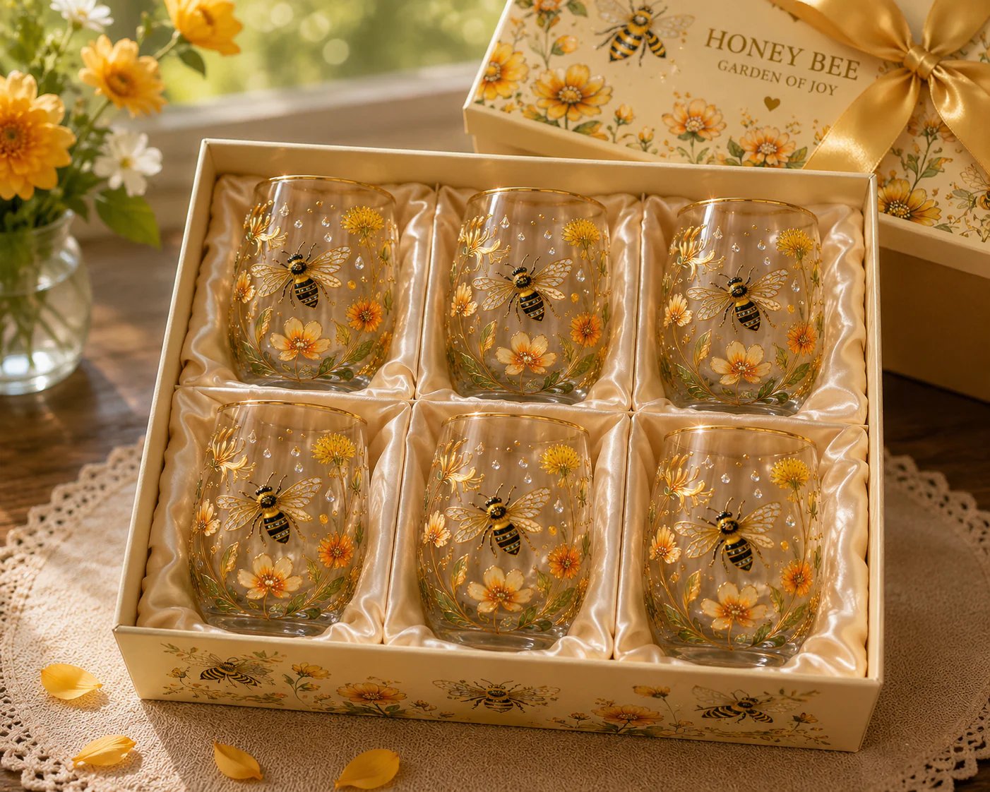 🌸🌿 Limitierte Edition 2026 „Garden Morning Bliss“ Glas-Teetasse ☀️☕