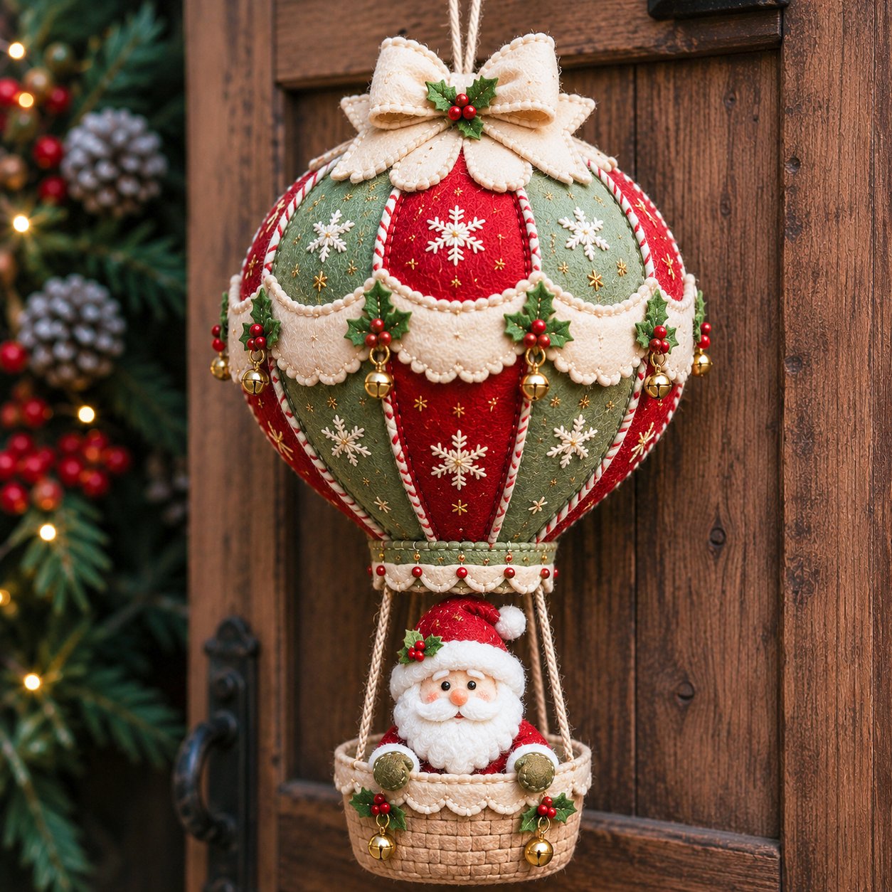 🎈 Christmas Hot Air Balloon Hanging Ornament DIY Kit | Festive Home Craft Set