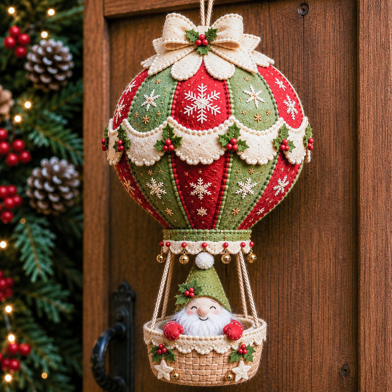 🎈 Christmas Hot Air Balloon Hanging Ornament DIY Kit | Festive Home Craft Set