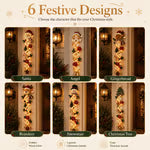 🎄 Light‑Up Glowing Christmas Door Hanger ✨ Festive Home Decor