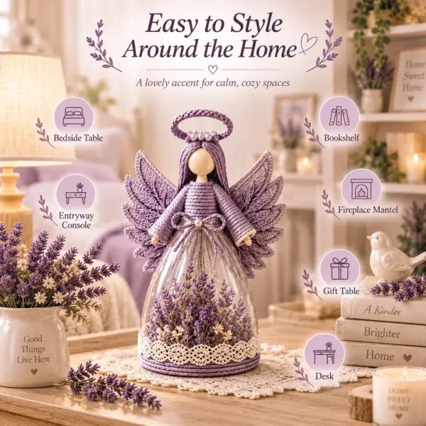 ⏳ 50% OFF – 👼 Blooming Guardian Angel Light | Warm LED Floral Angel Figurine, Meaningful Home Gift ✨