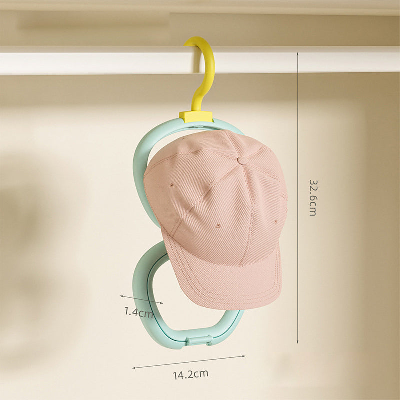 Apple Hat Hook - Door Back Series Household Scarf Hat Organizer, Punch-Free Baseball Cap Display Rack