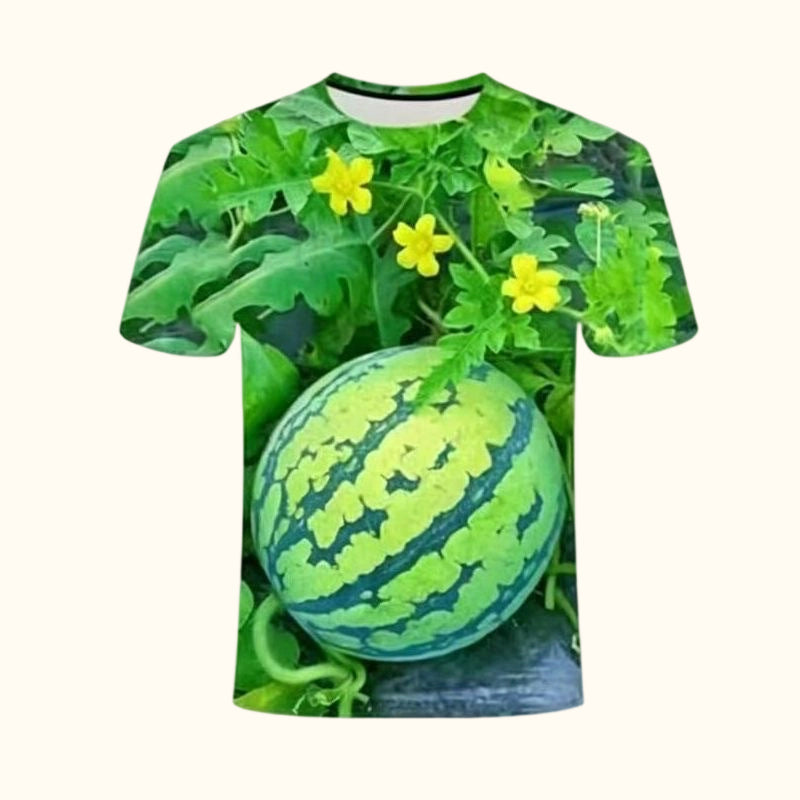 🍉 Funny Watermelon‑Print T‑Shirt & Shorts Set | Casual Summer Outfit