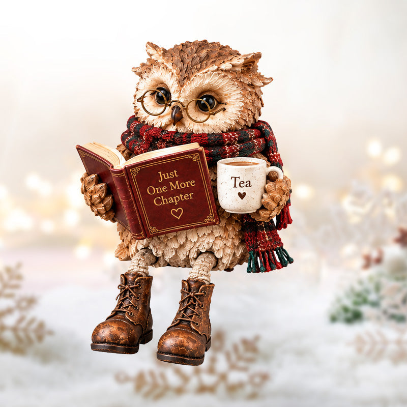 🦉Heartwarming Reading Owl Figurine