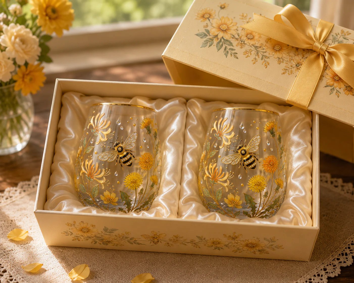 🌸🌿 Limitierte Edition 2026 „Garden Morning Bliss“ Glas-Teetasse ☀️☕