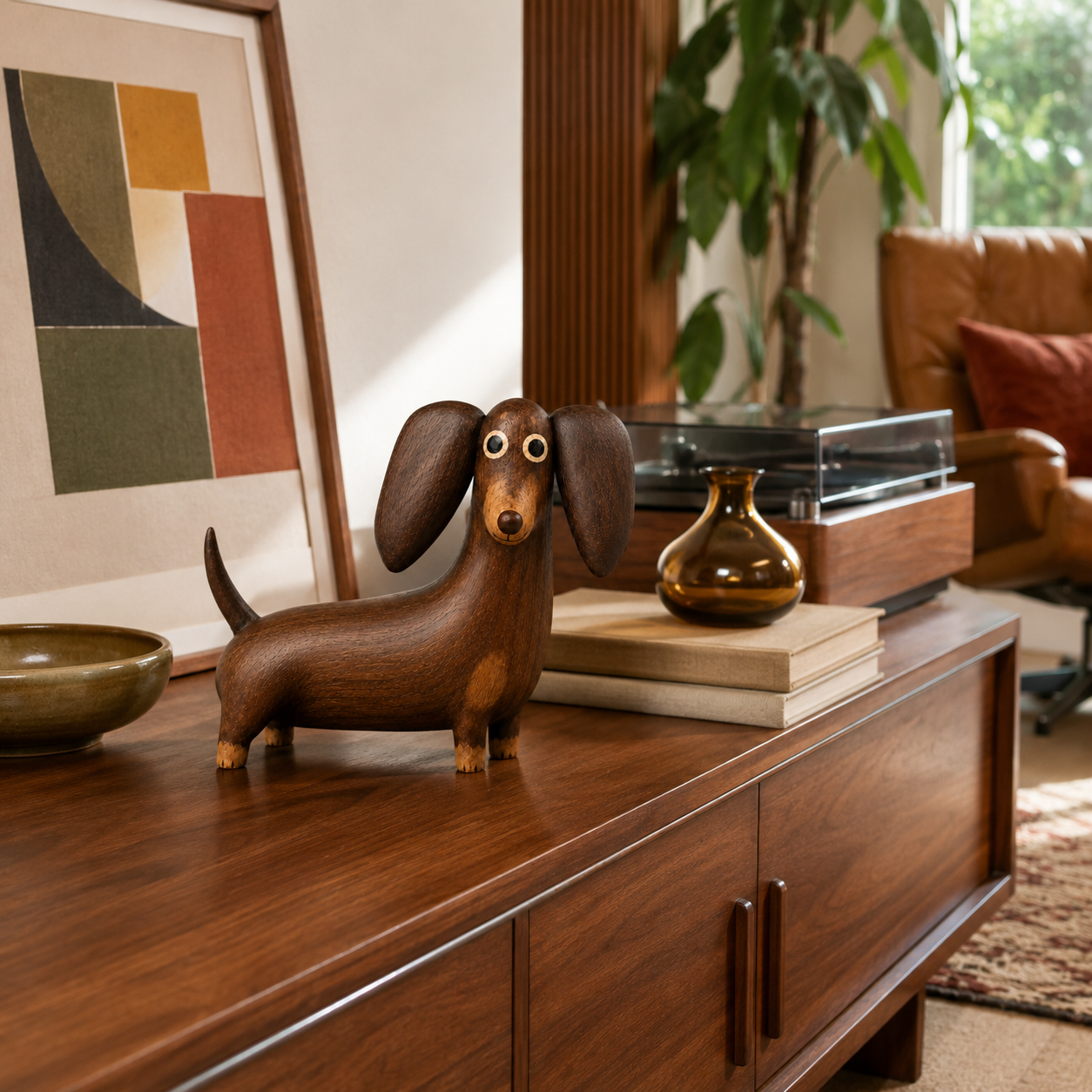 🐶 Big‑Eared Sausage Dog Ornament | Quirky Cute Dachshund Home Decor