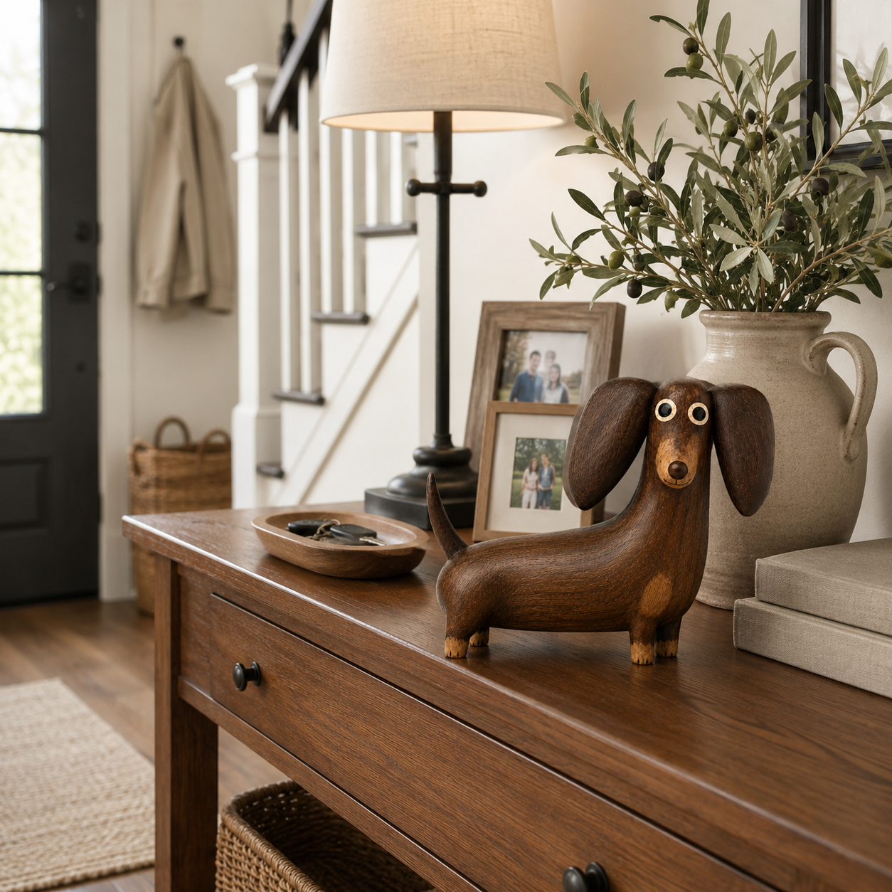 🐶 Big‑Eared Sausage Dog Ornament | Quirky Cute Dachshund Home Decor