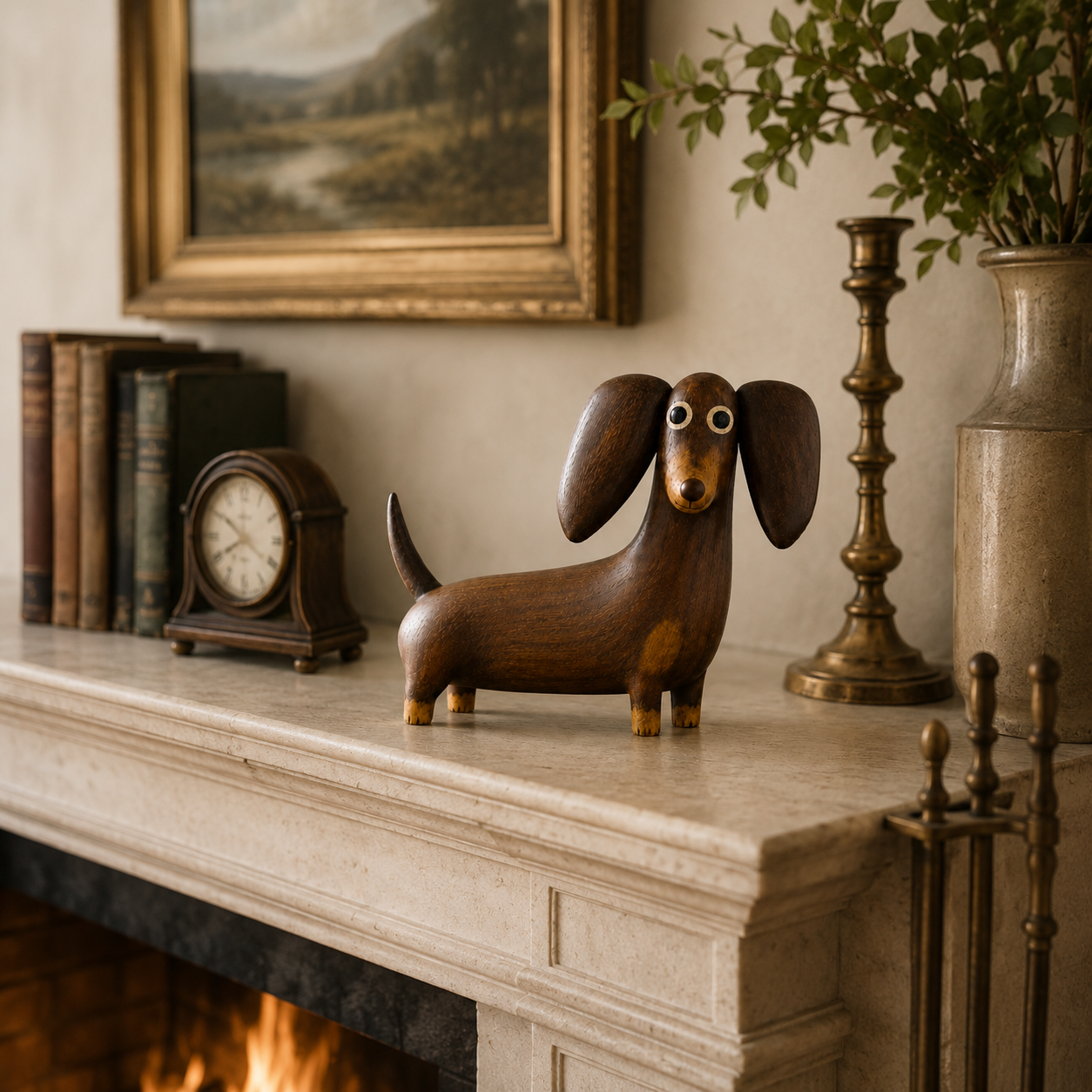 🐶 Big‑Eared Sausage Dog Ornament | Quirky Cute Dachshund Home Decor