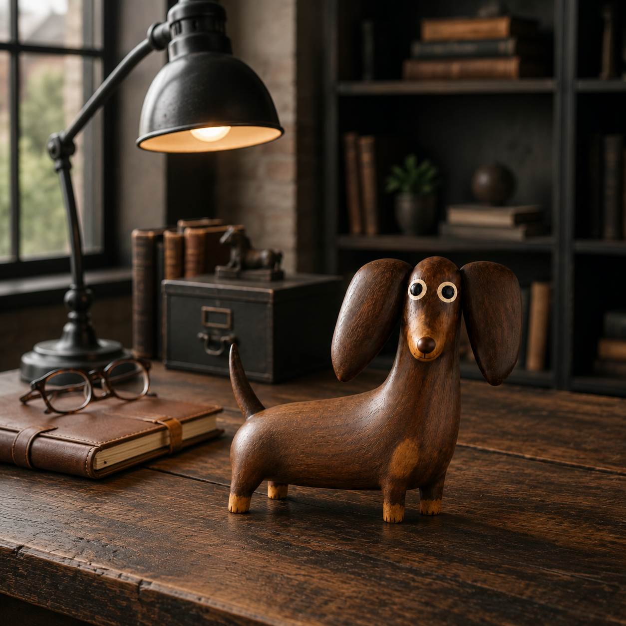 🐶 Big‑Eared Sausage Dog Ornament | Quirky Cute Dachshund Home Decor