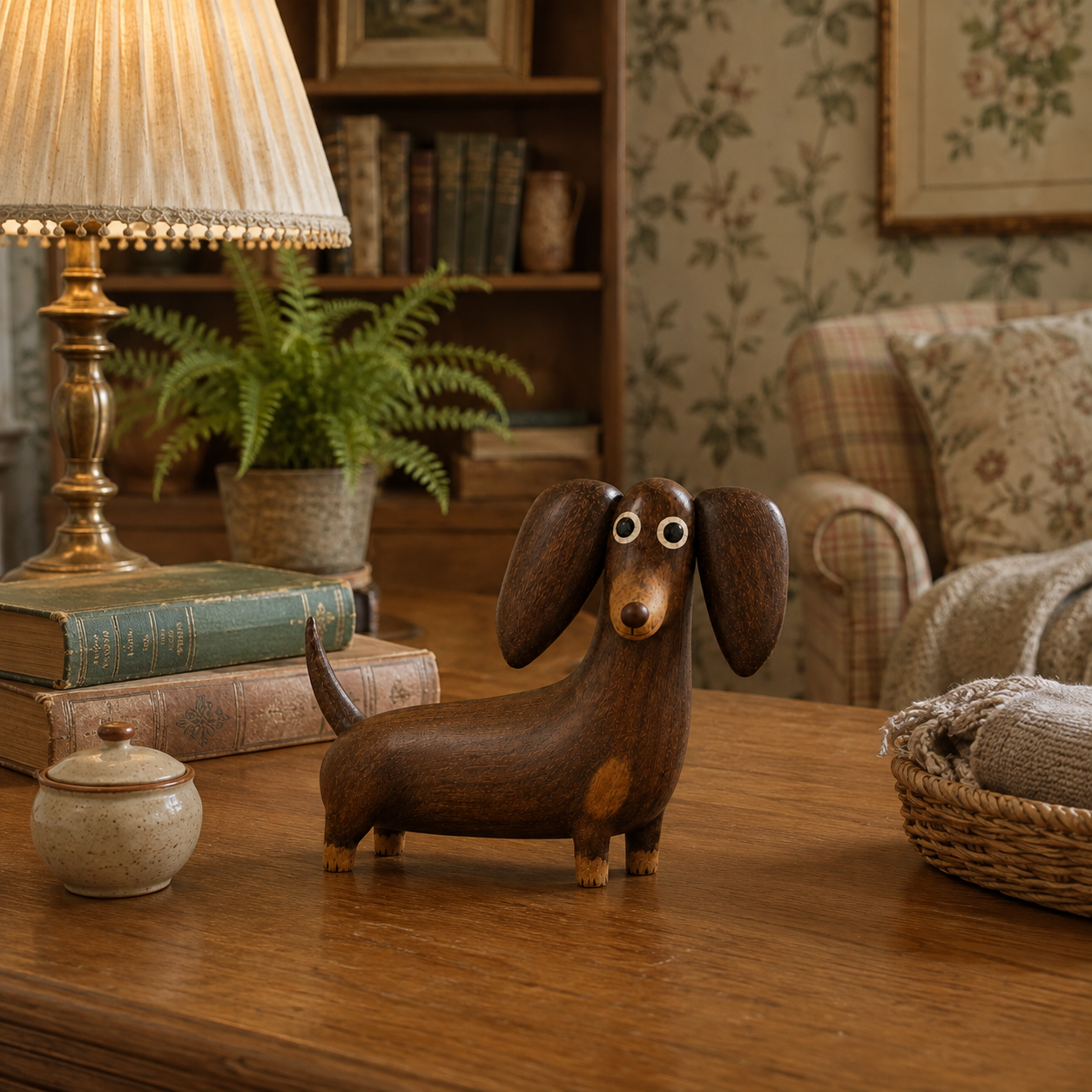 🐶 Big‑Eared Sausage Dog Ornament | Quirky Cute Dachshund Home Decor