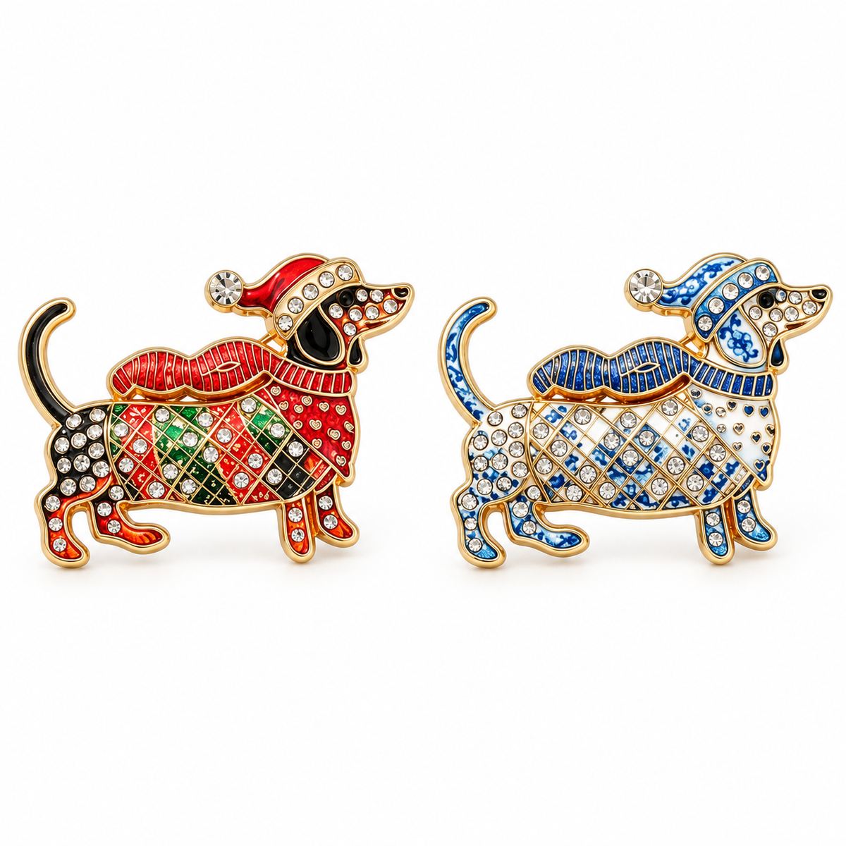 🐶 Limited Edition Dachshund Dog Brooch | Cute Sausage Dog Pin