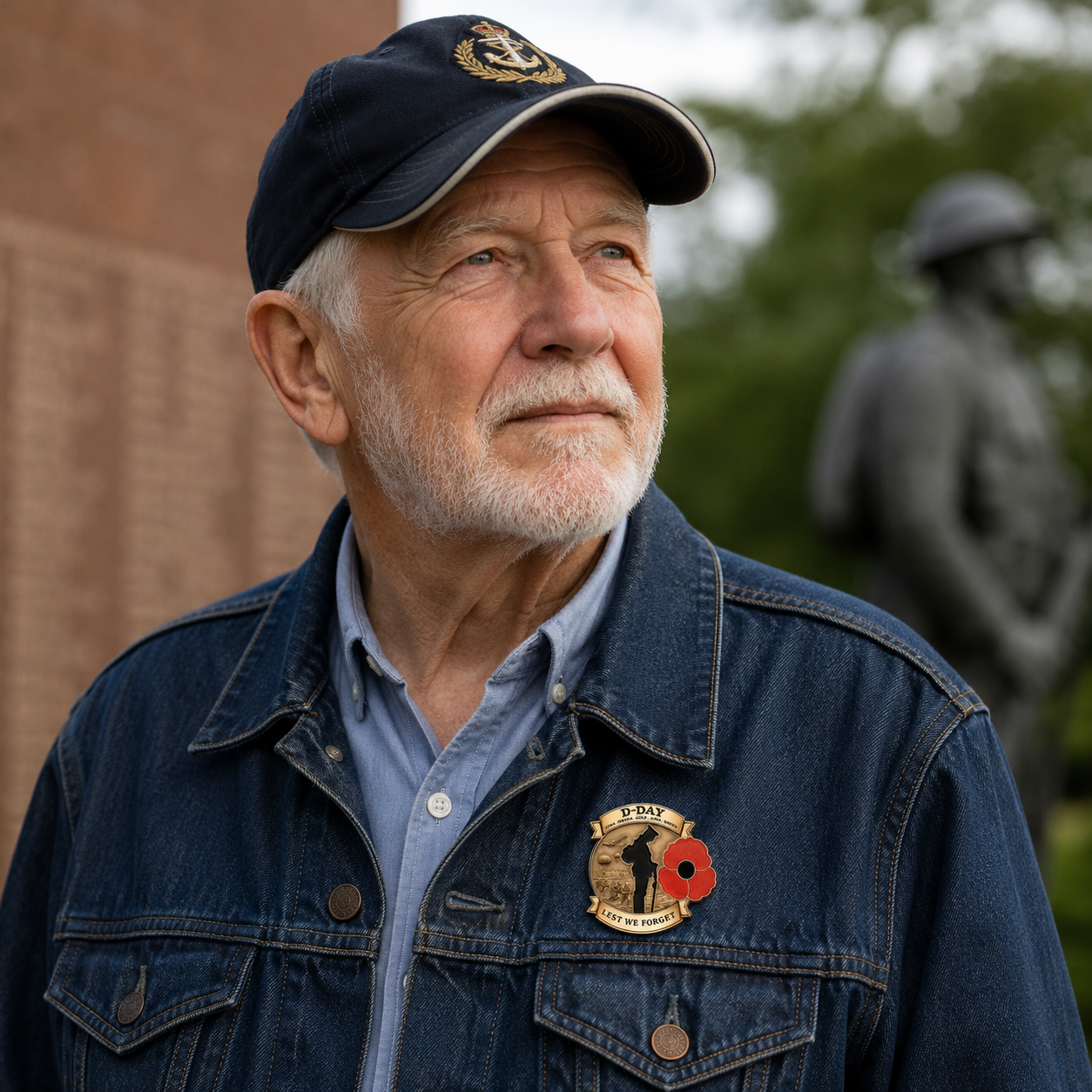 🌹 80th‑Anniversary Remembrance Commemorative Brooch | Honour Their Sacrifice Lapel Pin for Remembrance Occasions