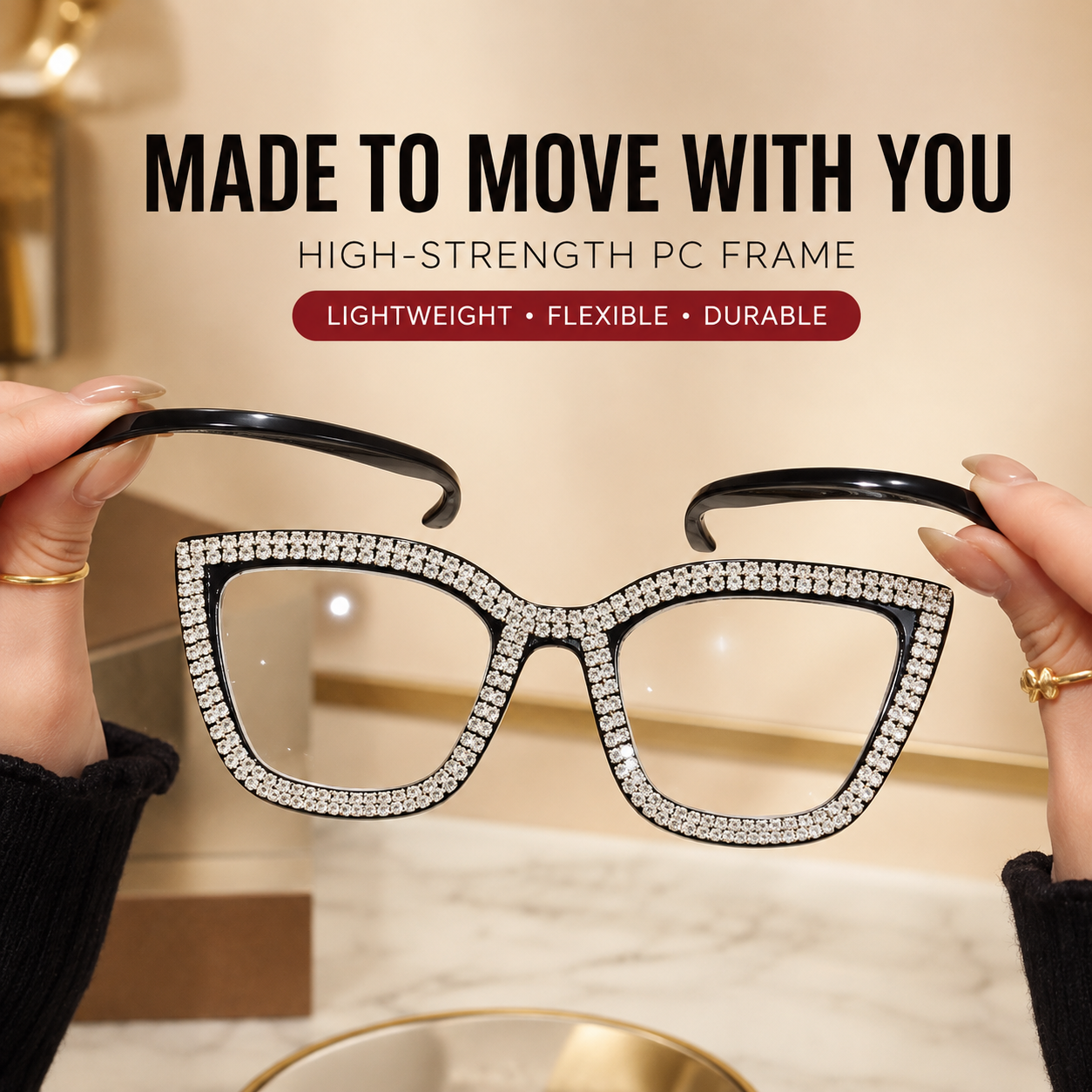 👓 Cat‑Eye Anti‑Blue Light Reading Glasses | Stylish Everyday Readers