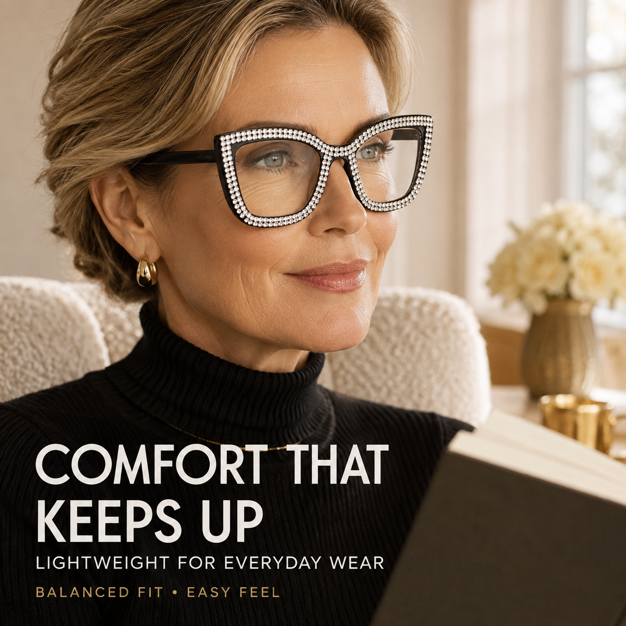 👓 Cat‑Eye Anti‑Blue Light Reading Glasses | Stylish Everyday Readers