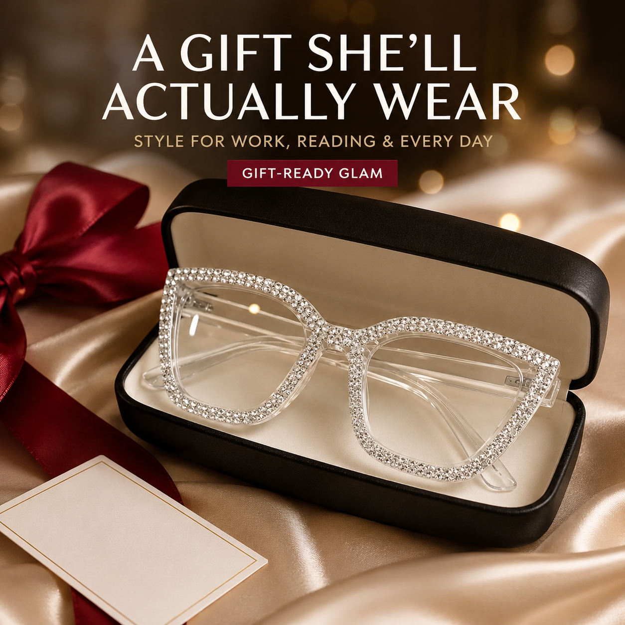 👓 Cat‑Eye Anti‑Blue Light Reading Glasses | Stylish Everyday Readers
