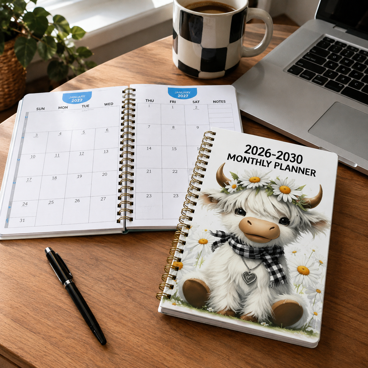 Highland Cattle Themed Project Book – Scottish Highland Cow Notebook For Notes & Journaling